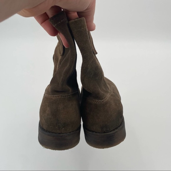 ZIGI SOHO CANNOLI LEATHER SUEDE SLIP ON ANKLE BOOTS WOMEN'S SIZE 9 - Picture 3 of 8